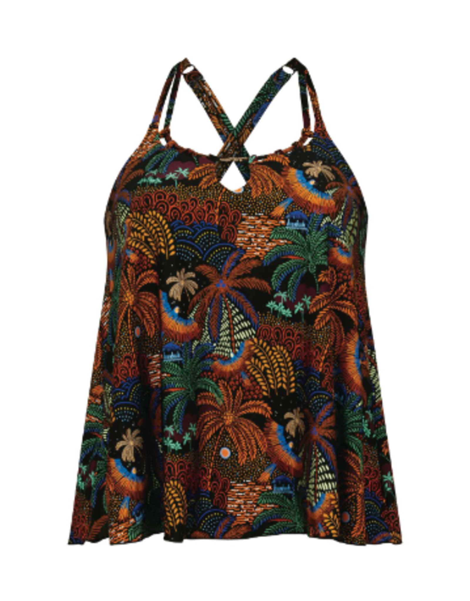 ANITA 8855 Mabel Tropical Nights Flare Tankini