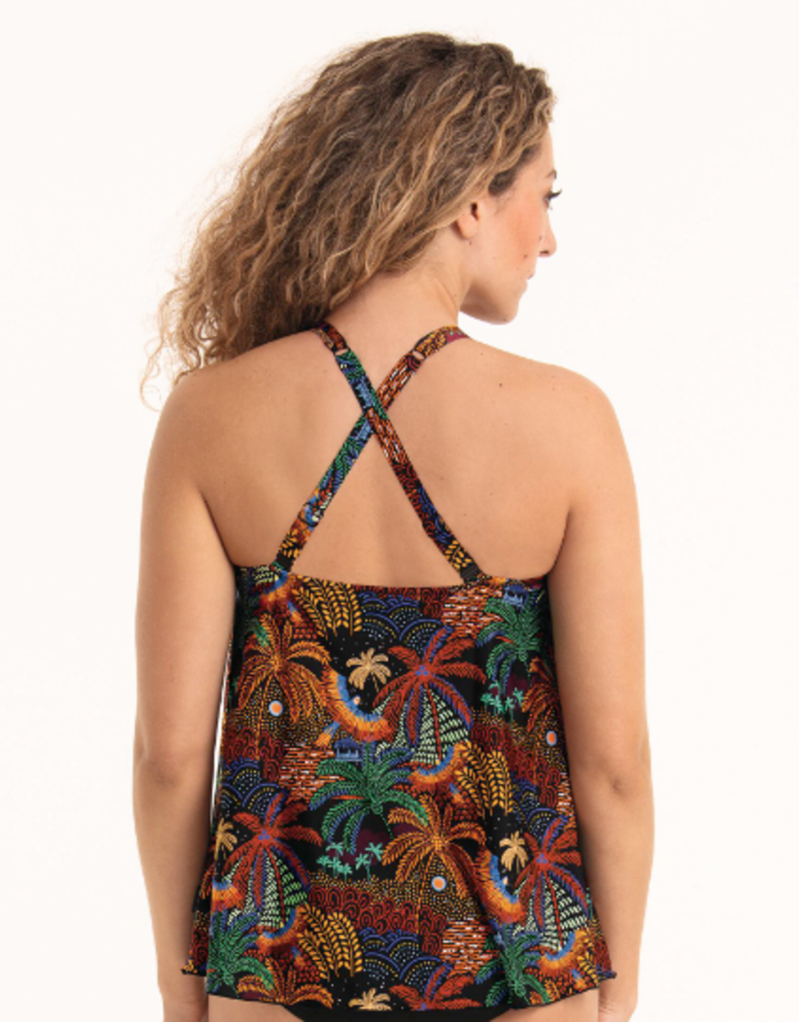 ANITA 8855 Mabel Tropical Nights Flare Tankini