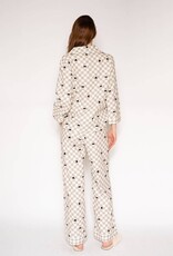LATTELOVE Peekaboo Cat Flannel PJ Set