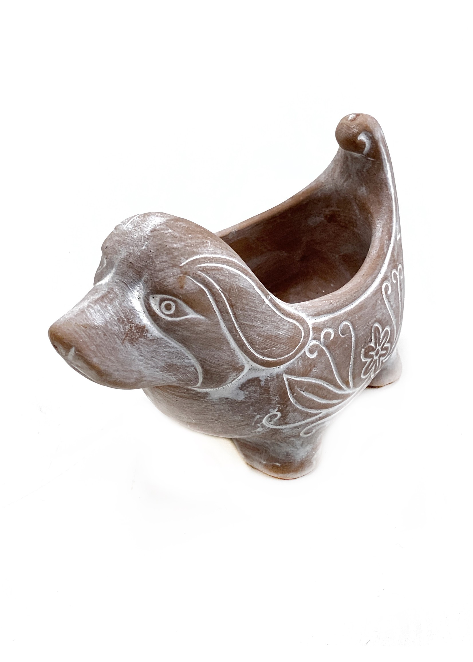 Planter - Terra Cotta Dog Small