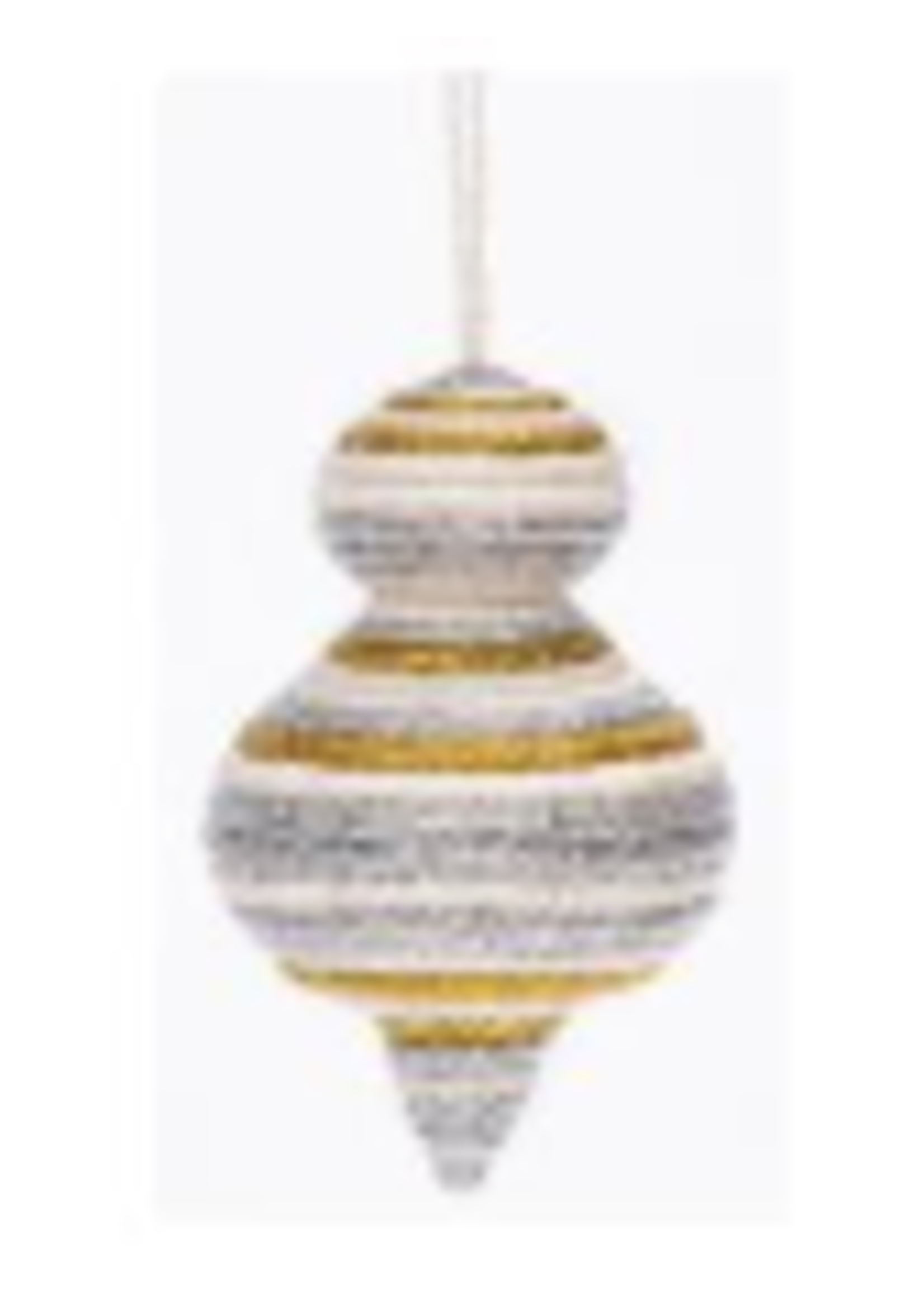 Woven Rounded Metallic Ornament -