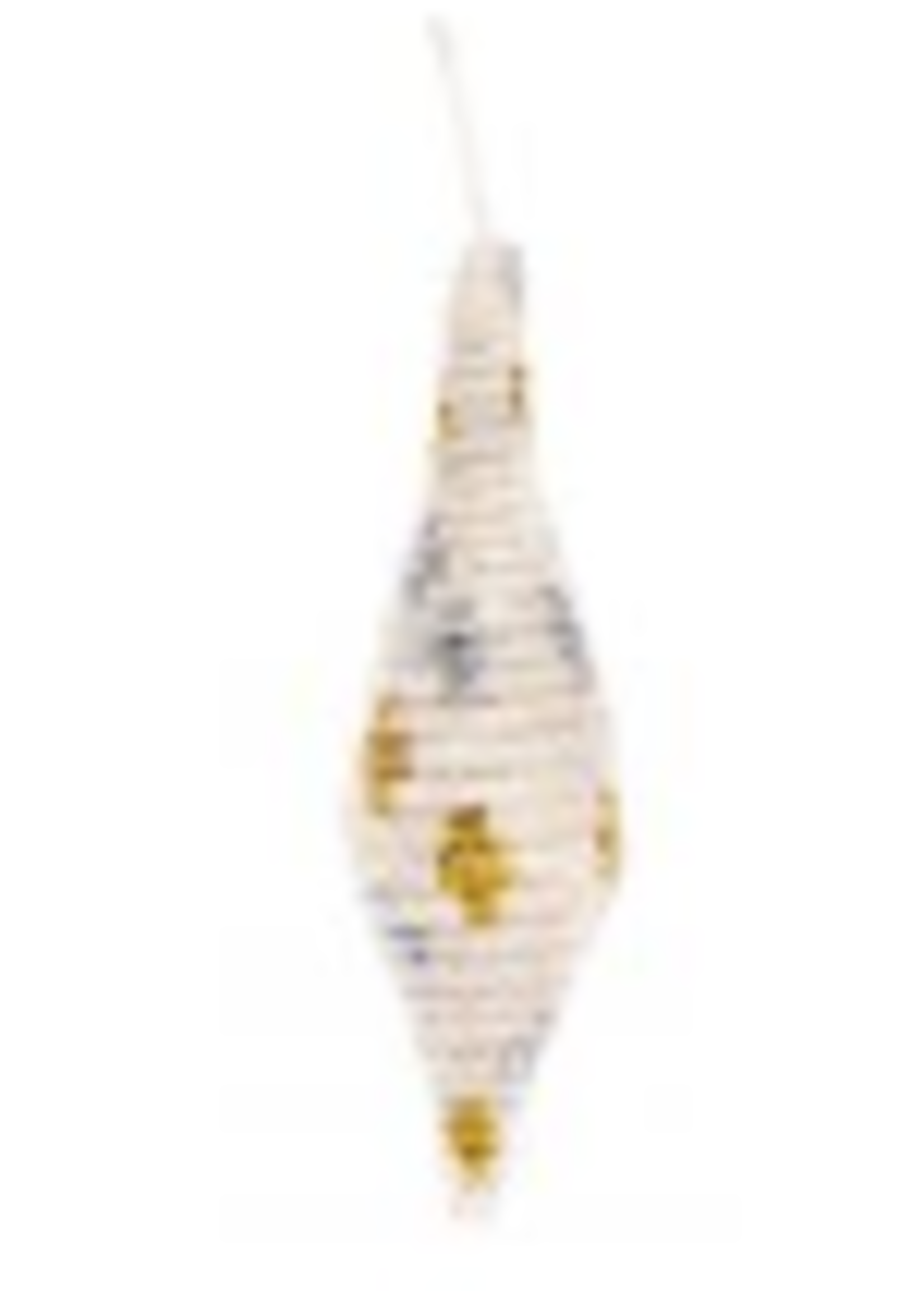 Woven Icicle Metallic Ornament - Multi