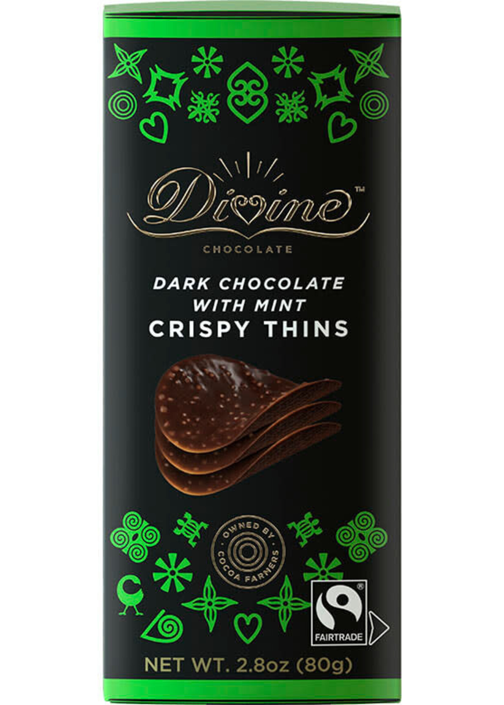 Crispy Thins - Dark Chocolate w/ Mint