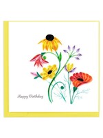 Quilled Card - Wildflower Birthday Blooms