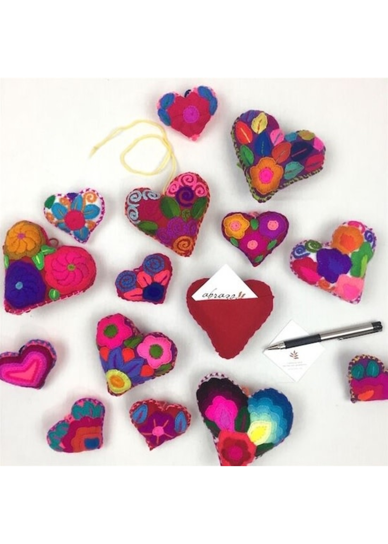 Message Heart - Felt Embroidered