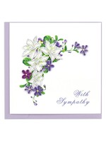 Quilled Card - Flower Sympathy