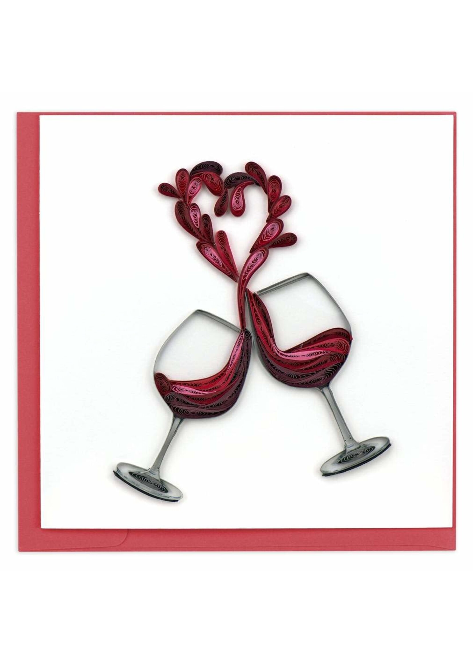Quilled Card - A Toast to Love
