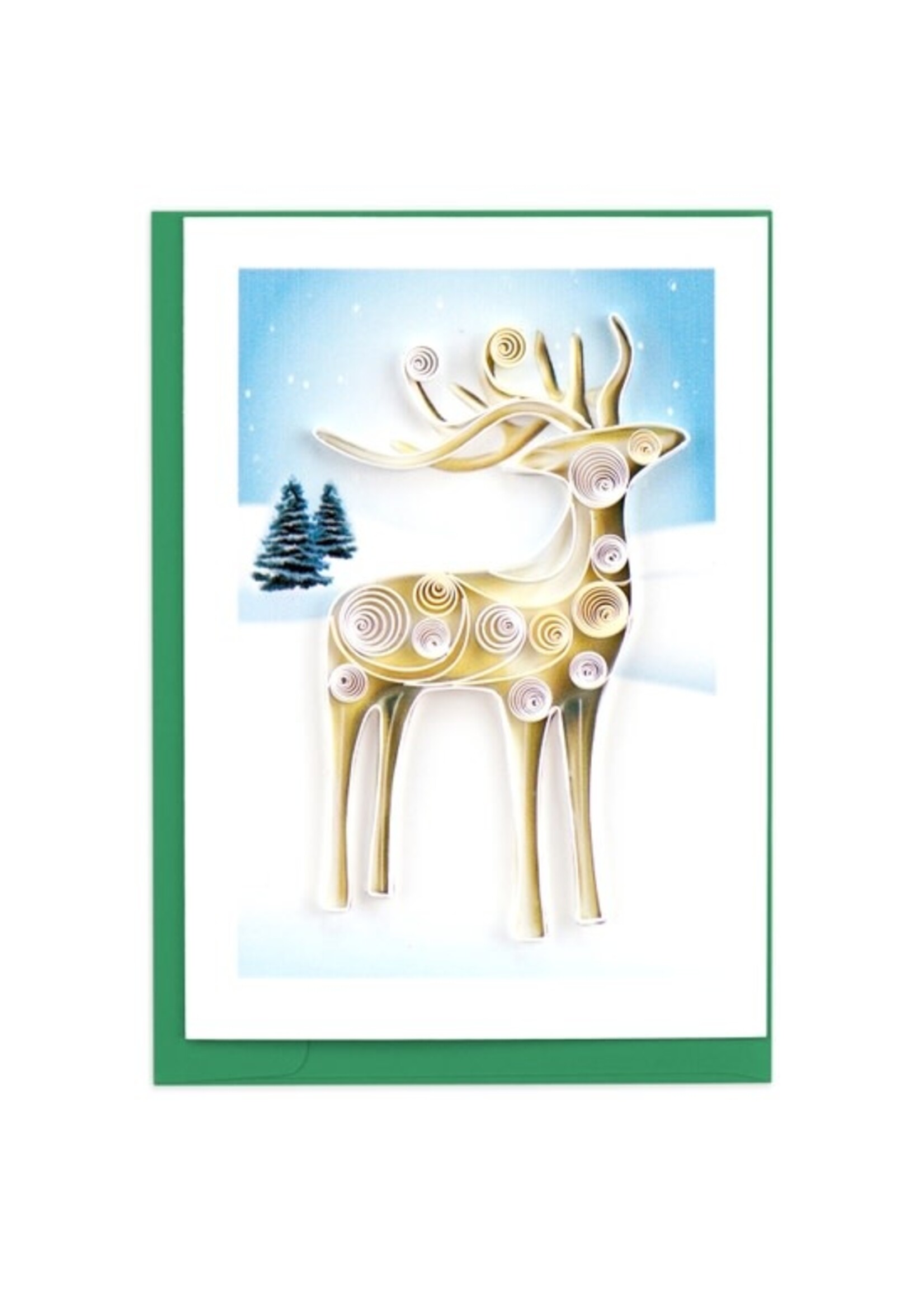 Quilled Gift Enclosure - Mini Card Reindeer