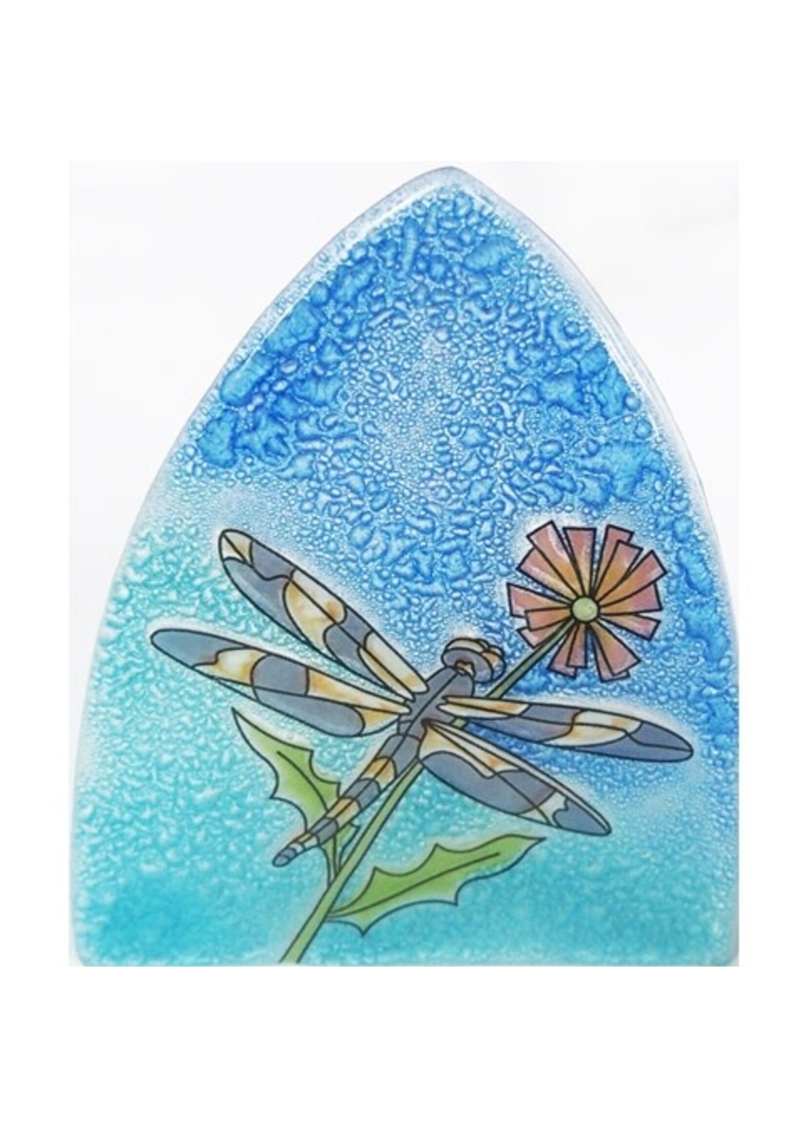 Night Light - Recycled Glass Dragonfly Blue