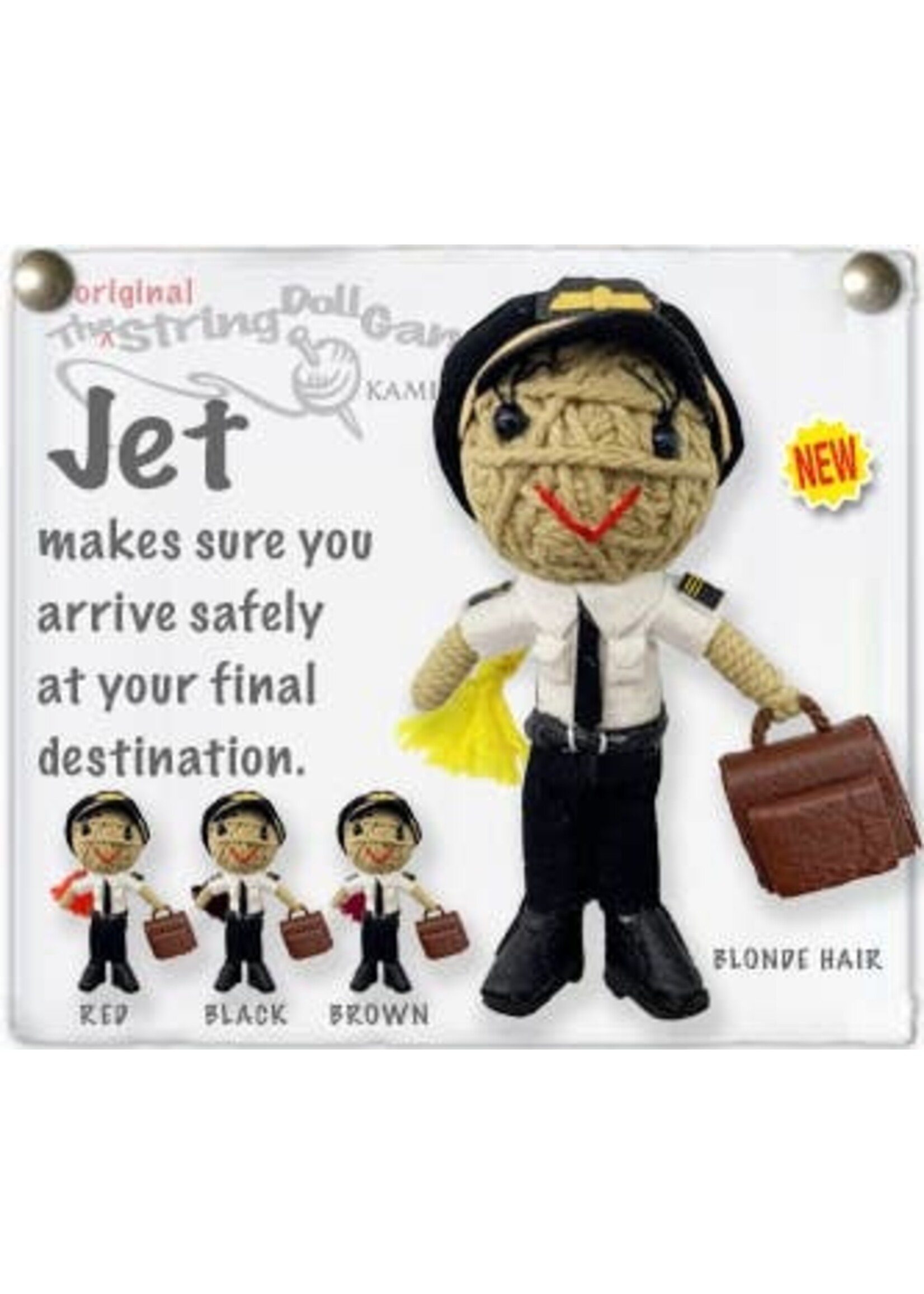 String Doll - Jet the Pilot Girl Brown Hair