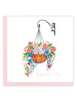 Quilled Card - Mother's Day Hanging Flower Basket