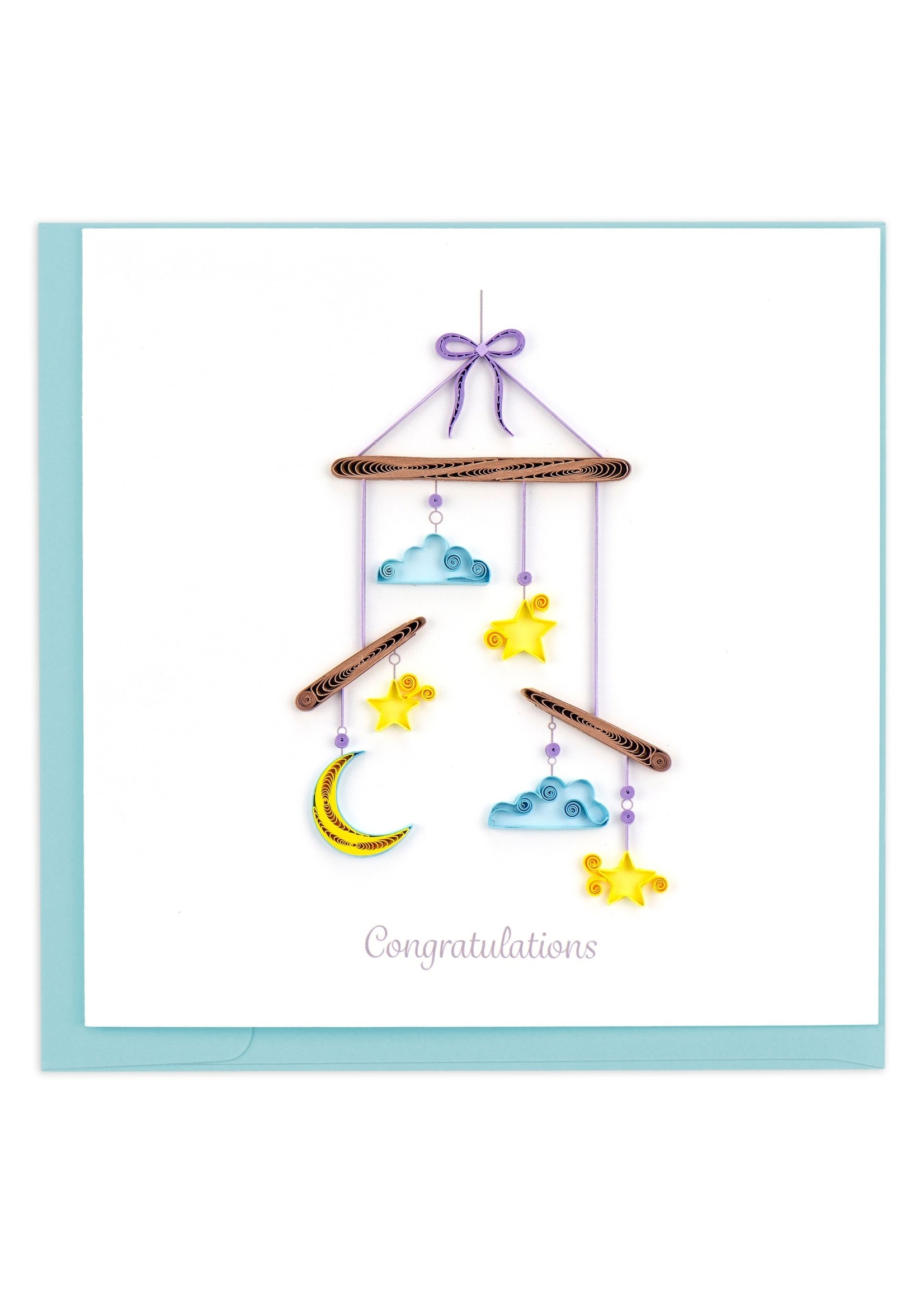 Quilled Card - Night Sky Baby Mobile