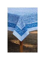 Tablecloth - Block Print Blue Vine 60x90