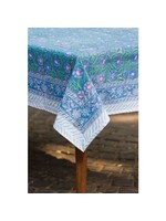 Tablecloth - Block Print Sage & Blue