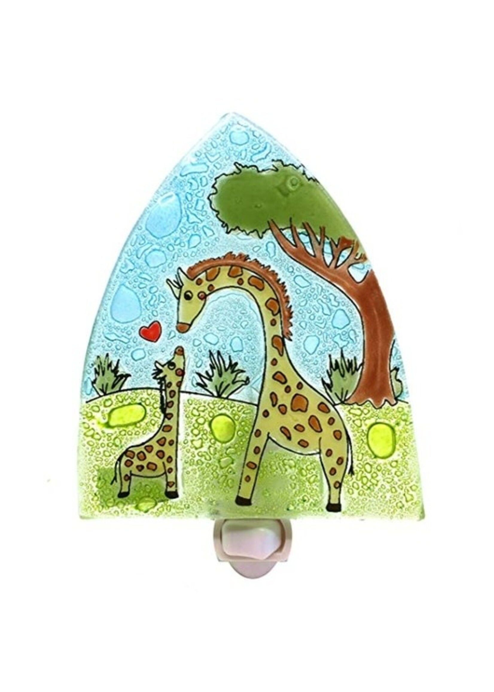 Night Light - Enchanted Giraffe Recycled Glass