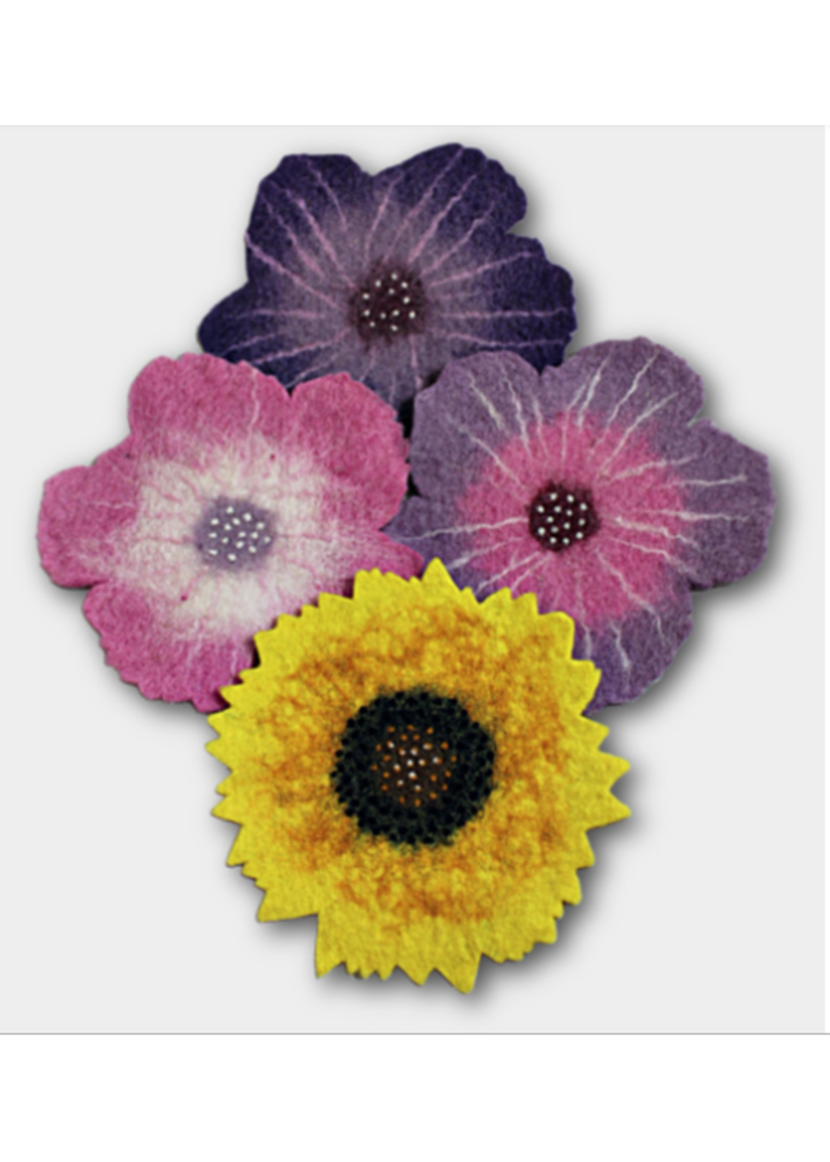 Trivet - Felt Flower