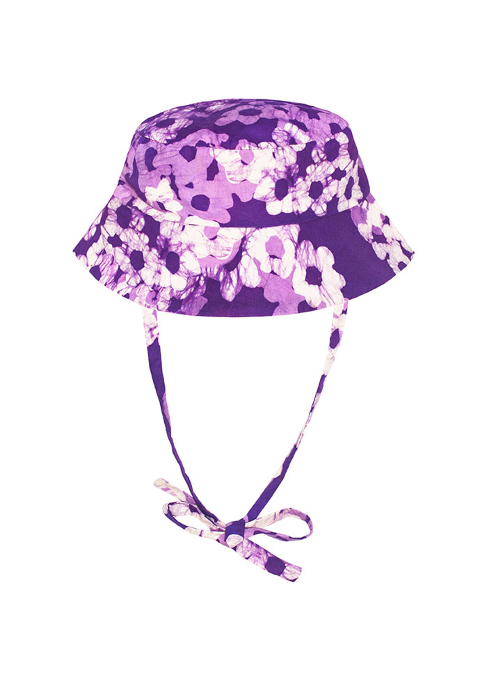 Babies Sun Hat - Lilacs Purple Organic Cotton