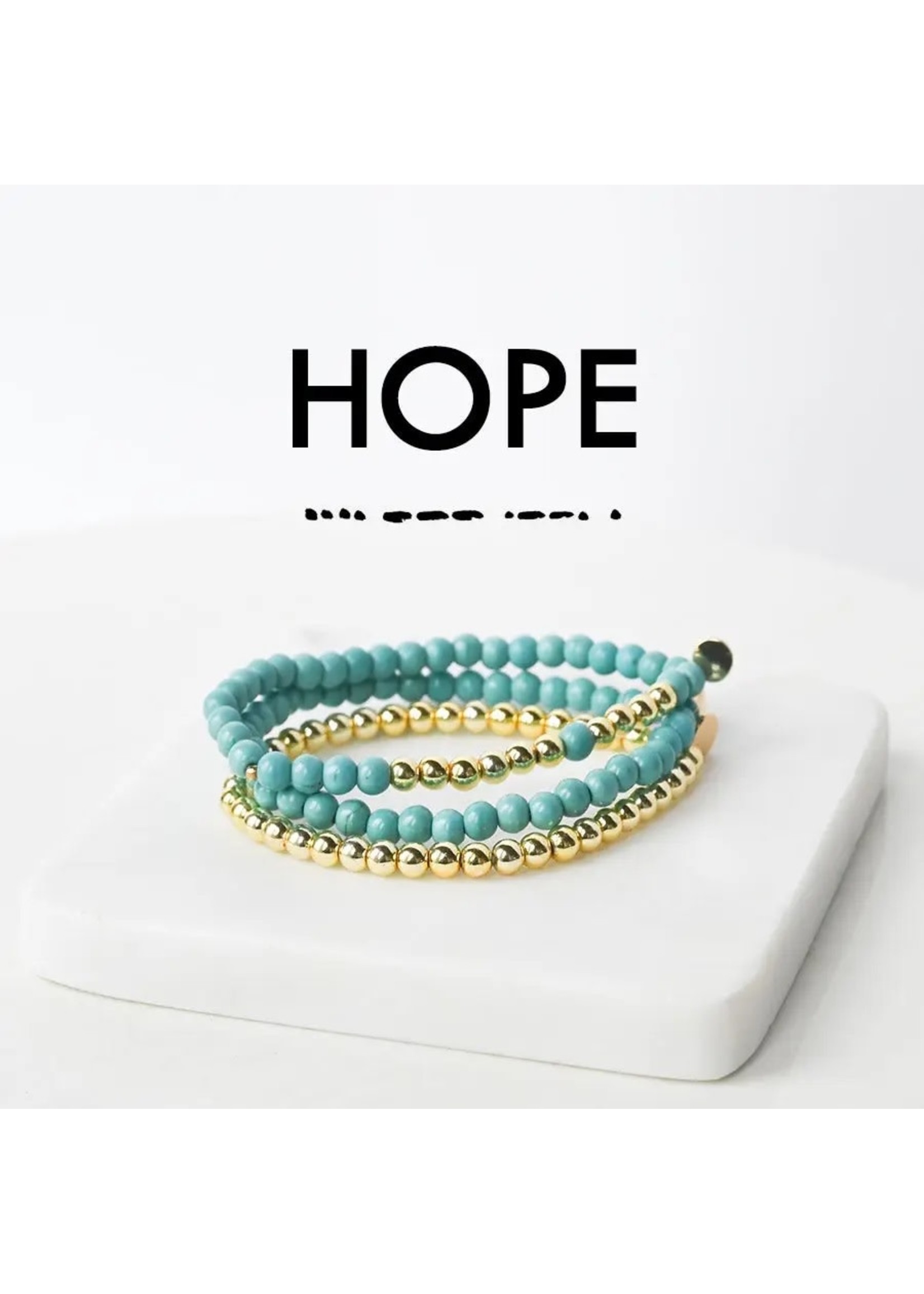 Bracelet - Morse Code Stacking Bracelets Hope