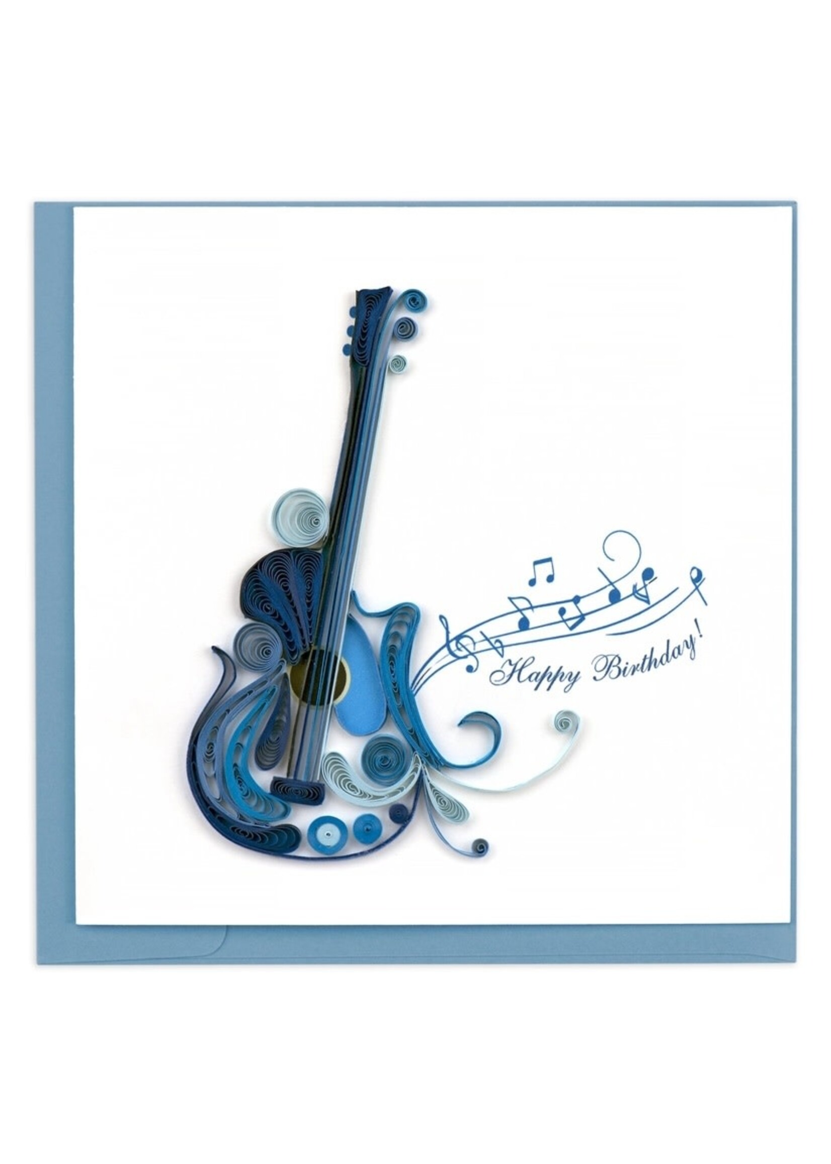 Quilled Card - Birthday Guitar