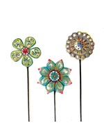 Garden Stake - Painted St. Claude Flower Assorted