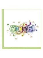 Quilled Card - Congrats