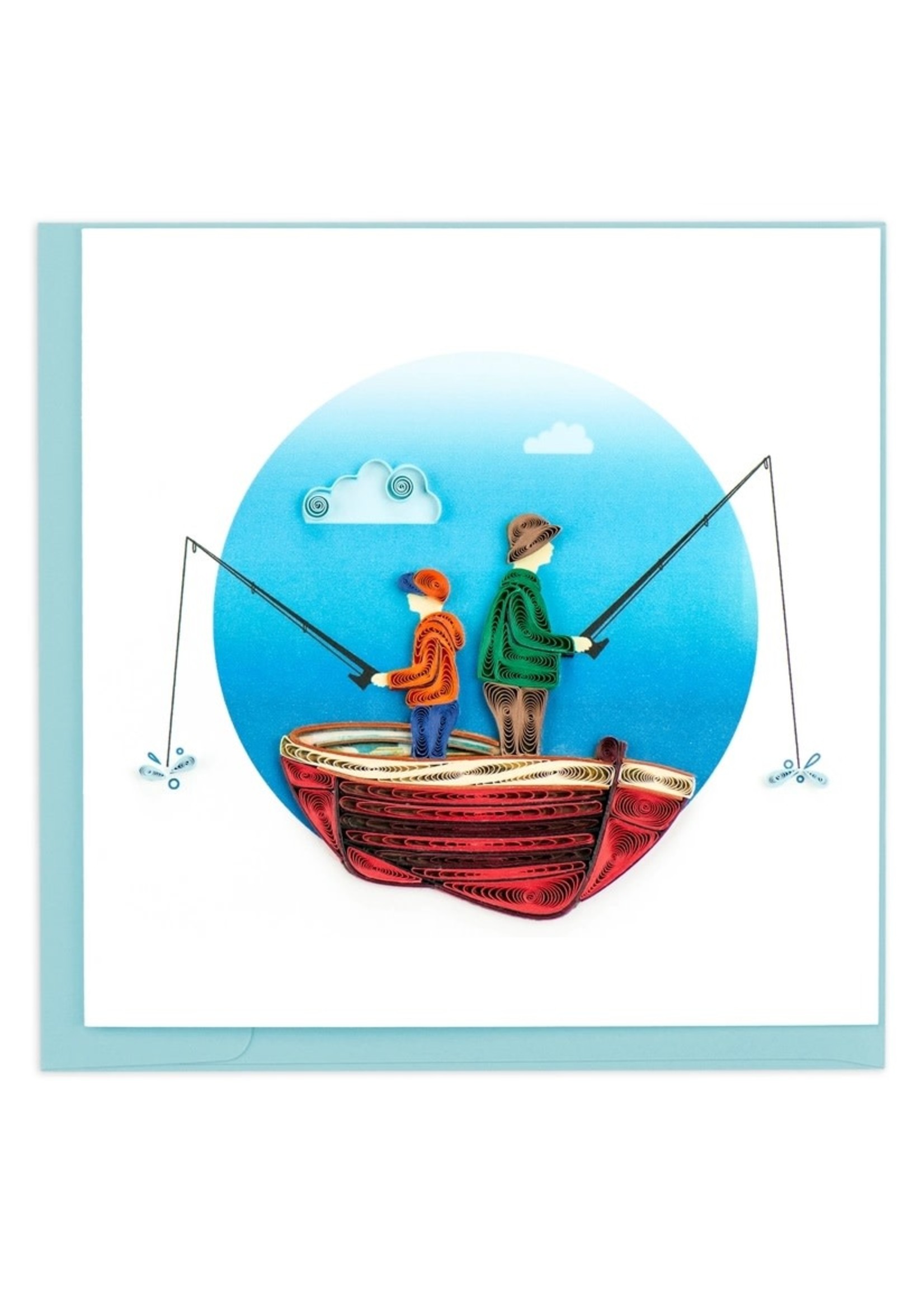 Quilled Card - Father's Day Fishing