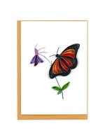 Gift Enclosure - Quilled Mini Card Monarch Butterfly