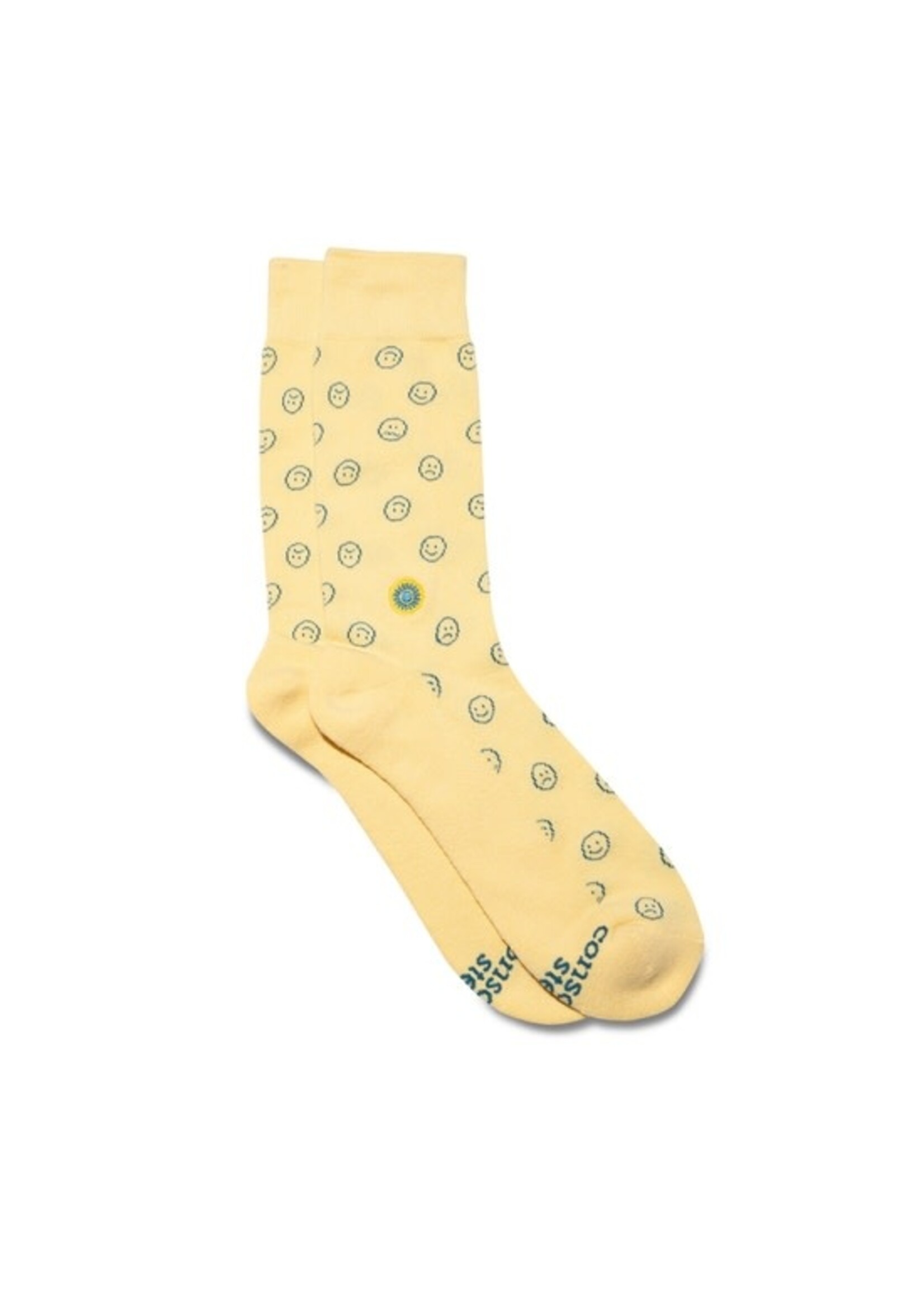 Socks - Support Mental Health Expressions Yellow