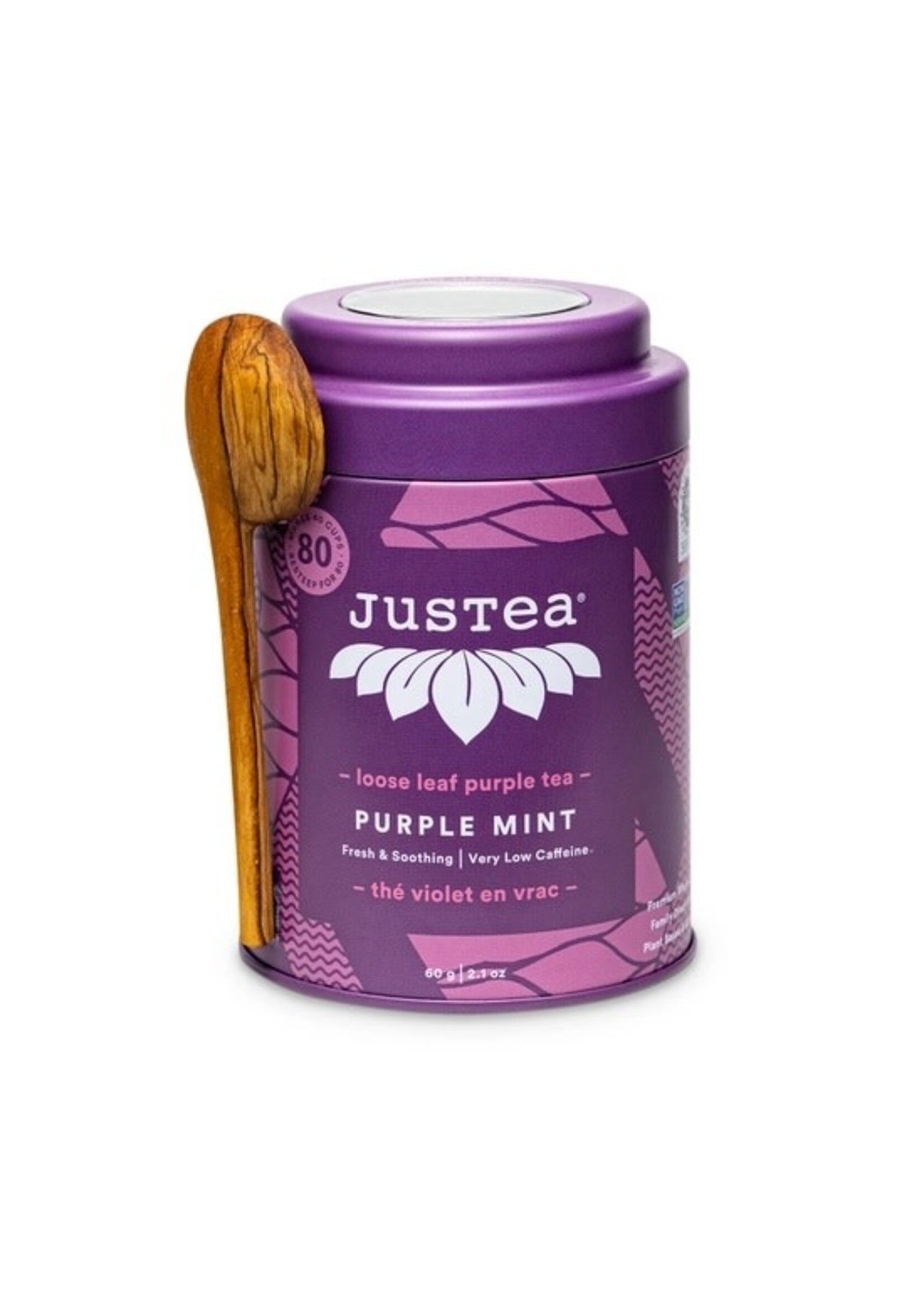 Tea - Loose Leaf Purple Mint Tin w/ Spoon