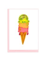 Quilled Gift Enclosure -Mini Card Ice Cream Cone