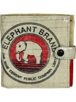 Square Wallet - Cement Elephant