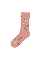 Socks - Protect  Zebras Pink