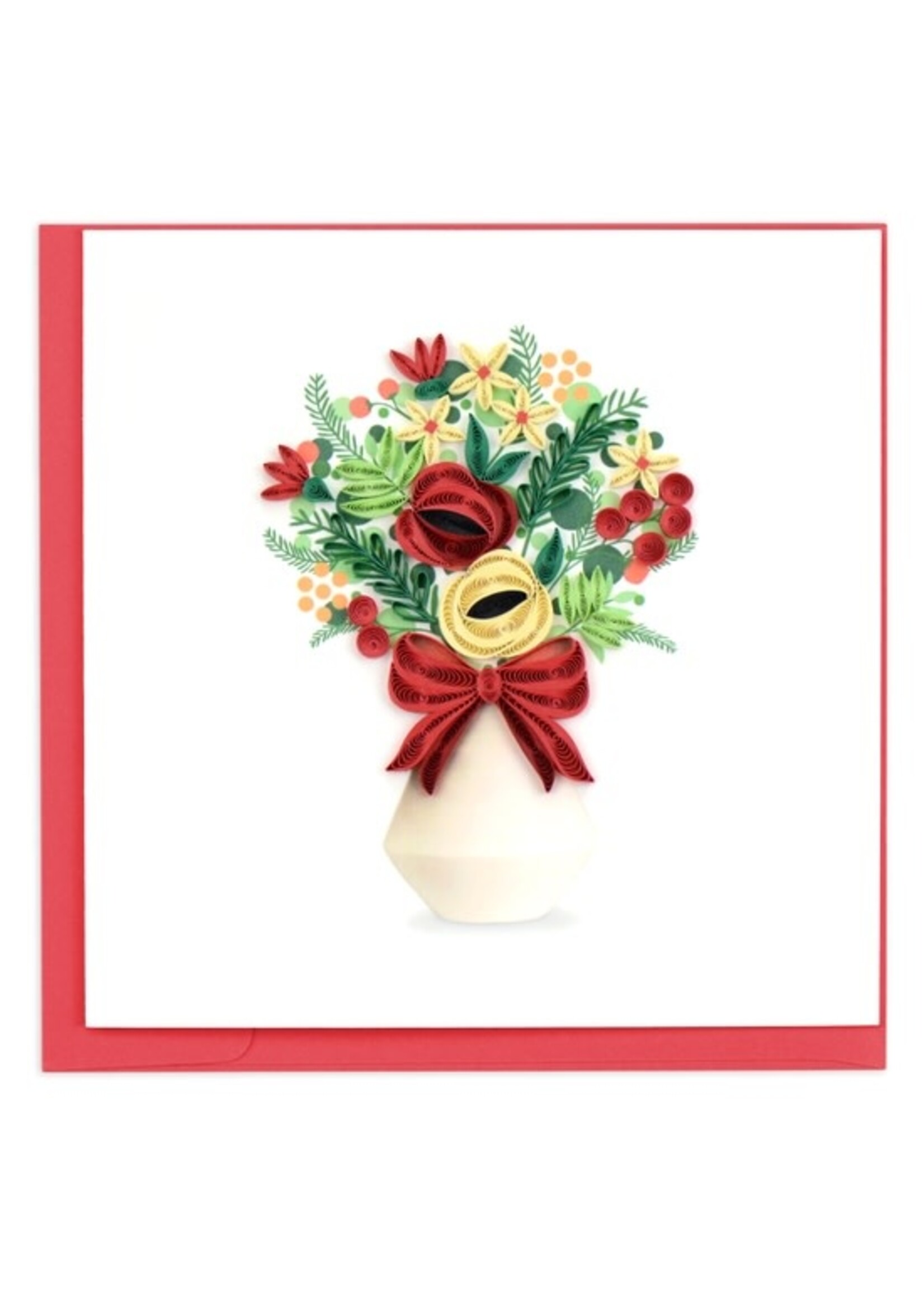 Quilled Card - Holiday Bouquet