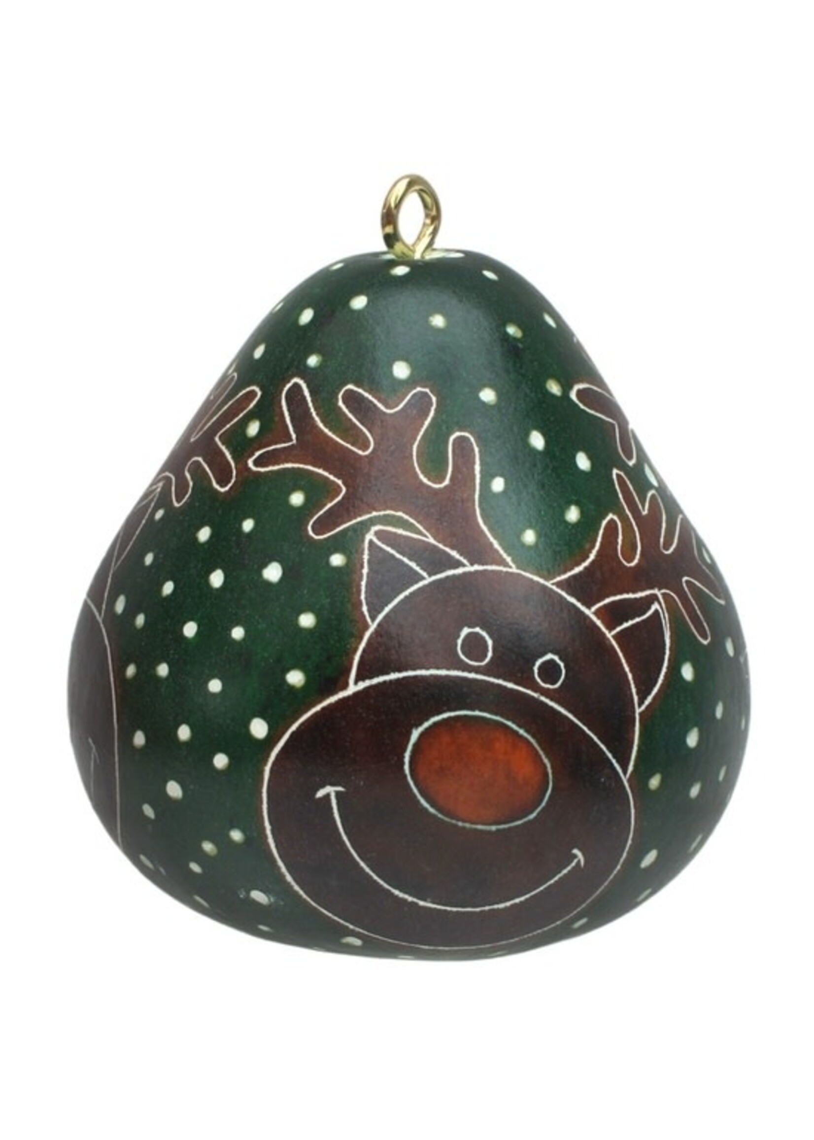 Ornament - Gourd Mini Rudolph Assorted