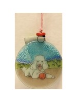 Ornament - Poodle Dog Recycled Glass