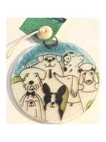 Ornament - Dog Pack Recycled Glass