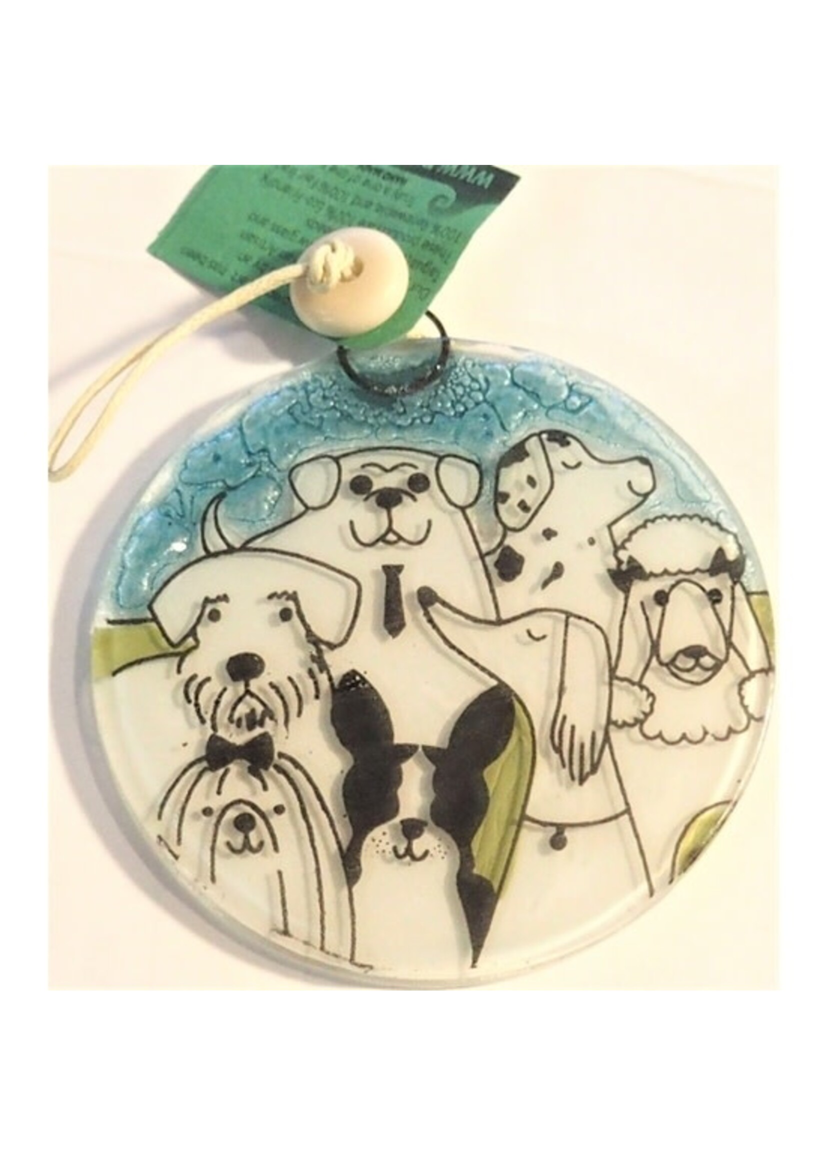 Ornament - Dog Pack Recycled Glass