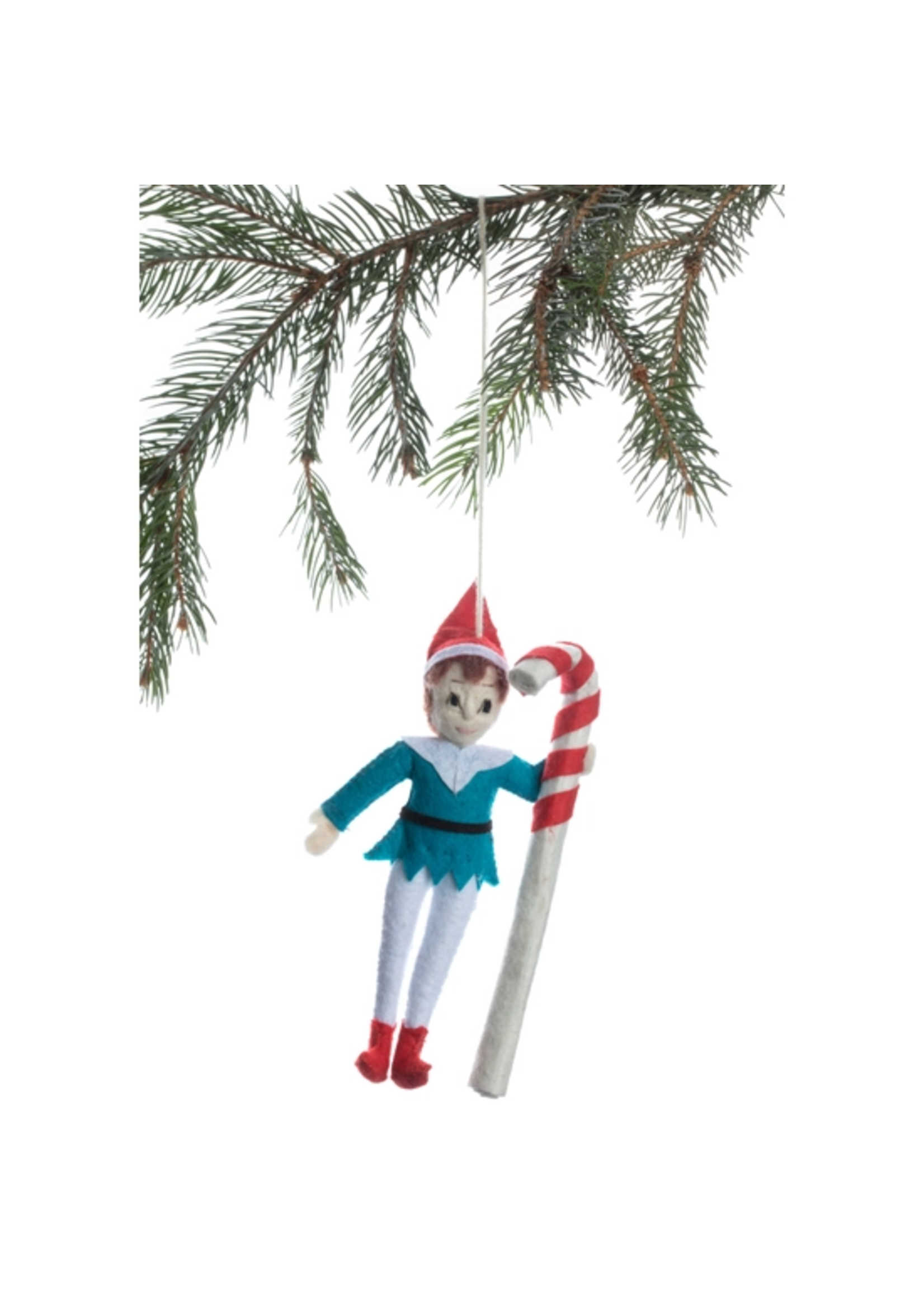 Ornament- Elf Candycane