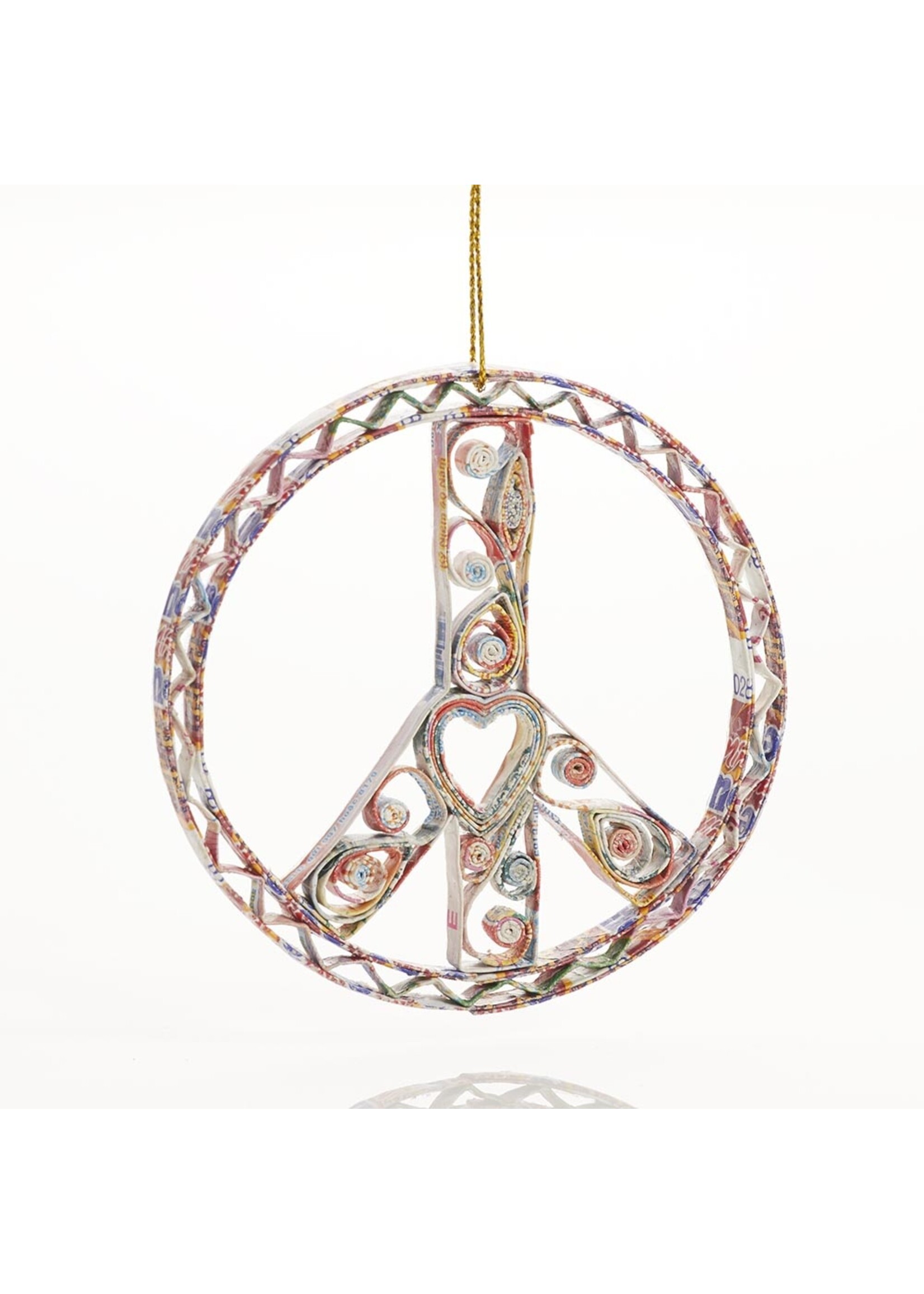 Ornament - Quilled Peace Sign