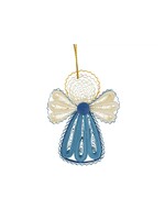 Ornament - Quilled Angel Blue