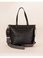 Leather Tote- Awana Black