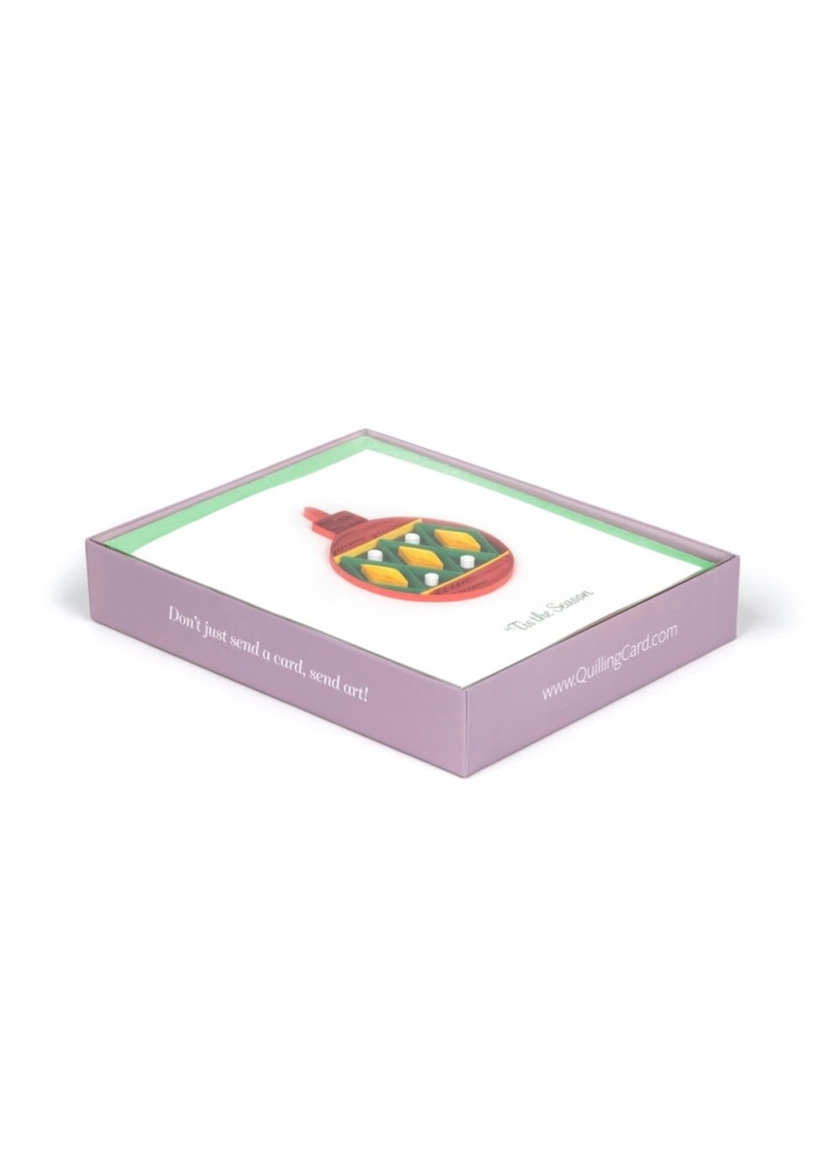 Quilled Note Card Box Set/6 - Traditional Christmas
