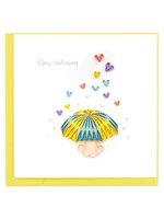 Quilled Card - Baby Shower Hearts