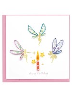 Quilled Card - Birthday Fairies