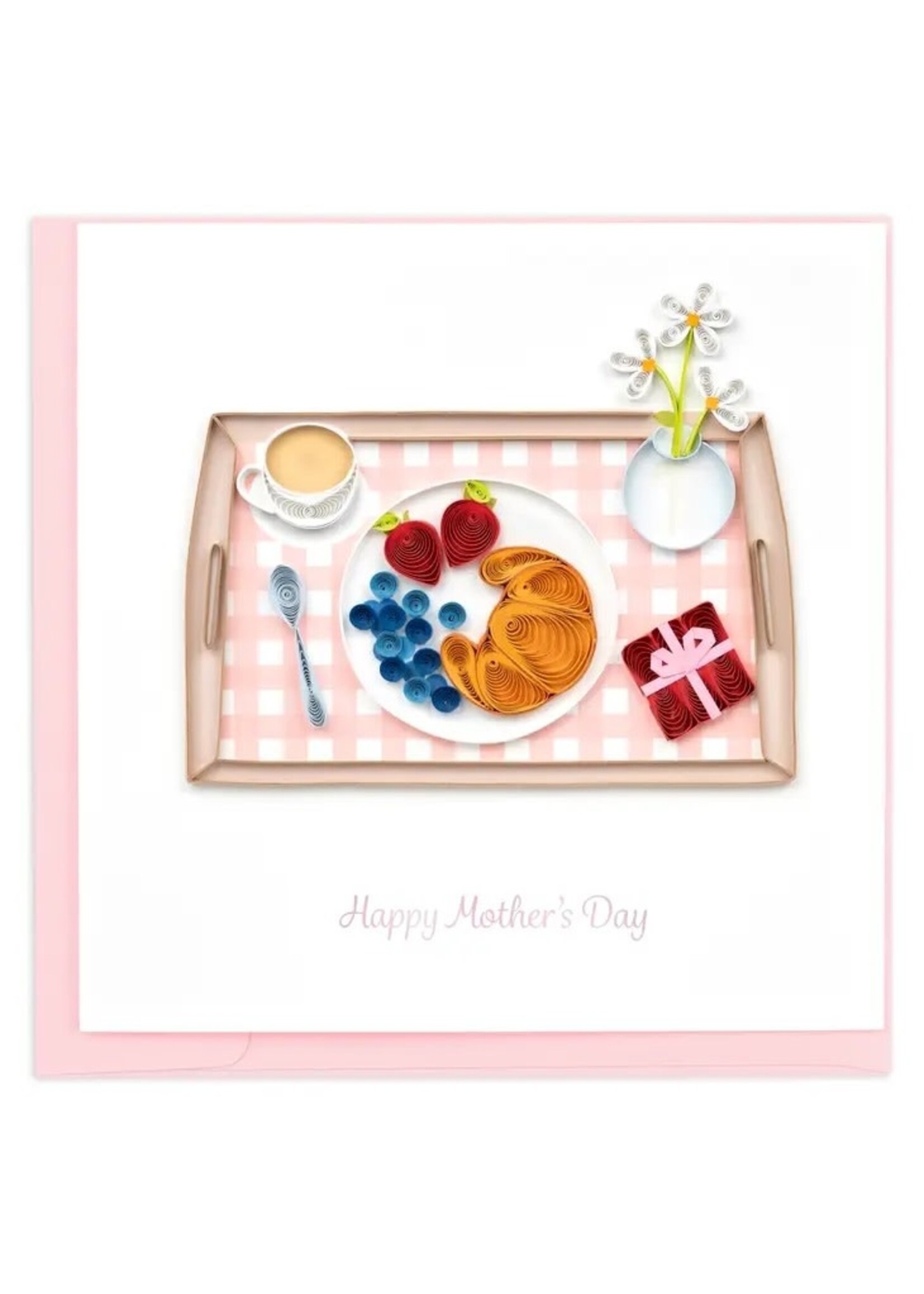 Quilled Card - Mother's Day Breakfast in Bed