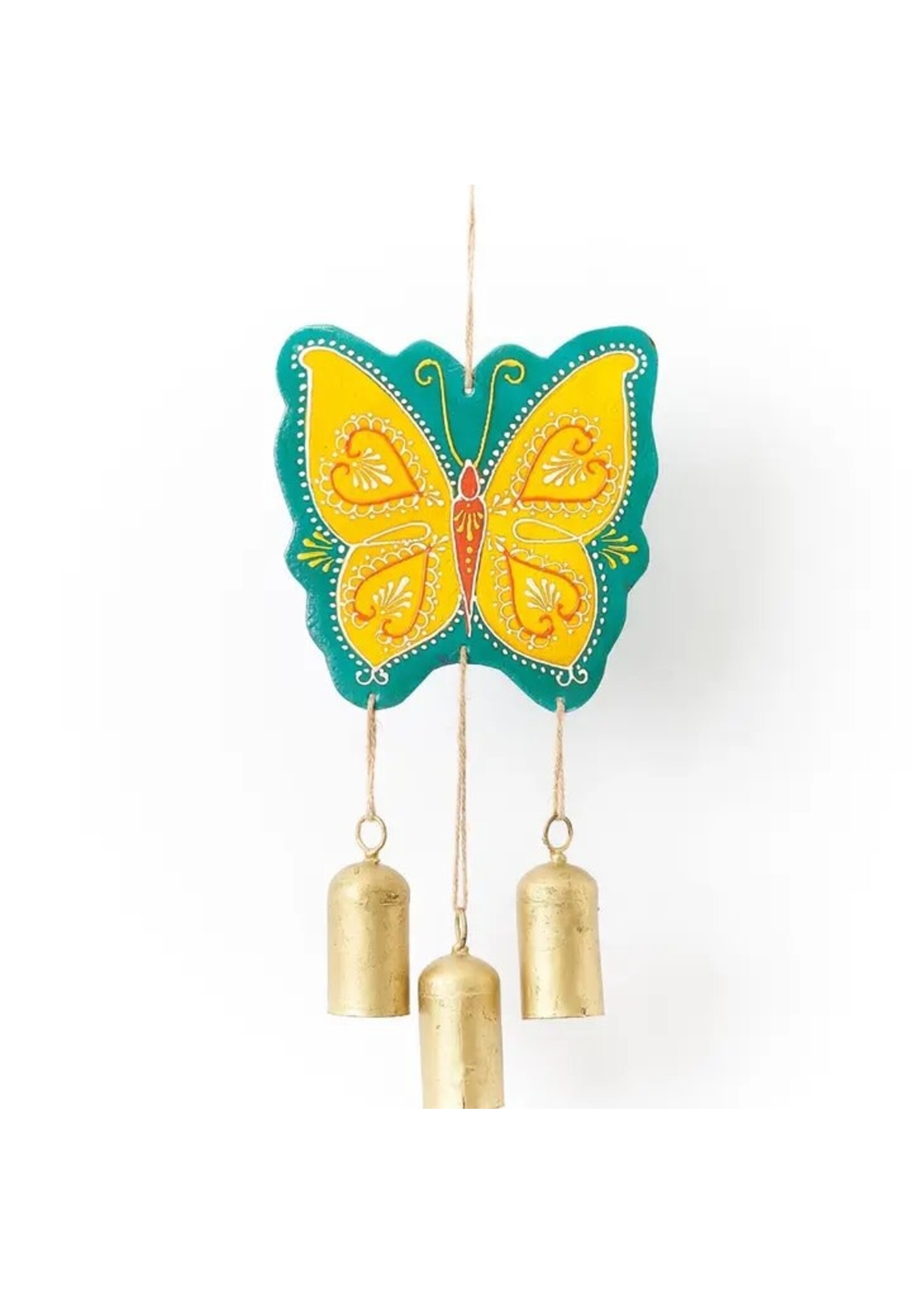 Chime- Henna Treasure Butterfly Bell Hand Painted