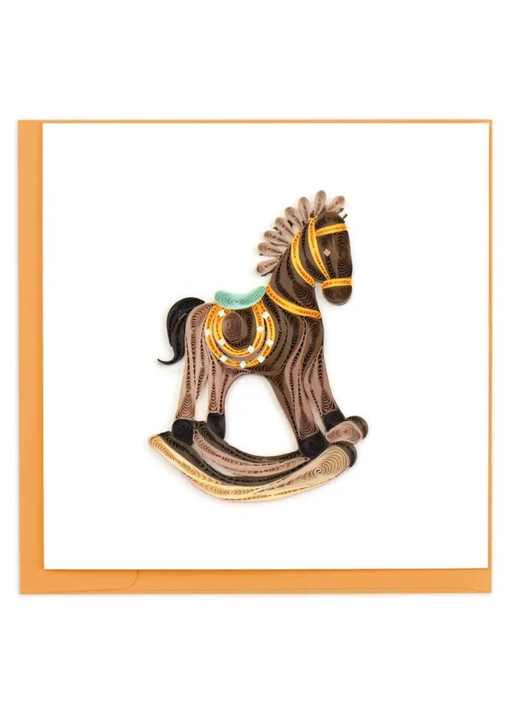 Quilled Card - Rocking Horse