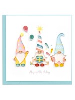 Quilled Card - Birthday Gnomes