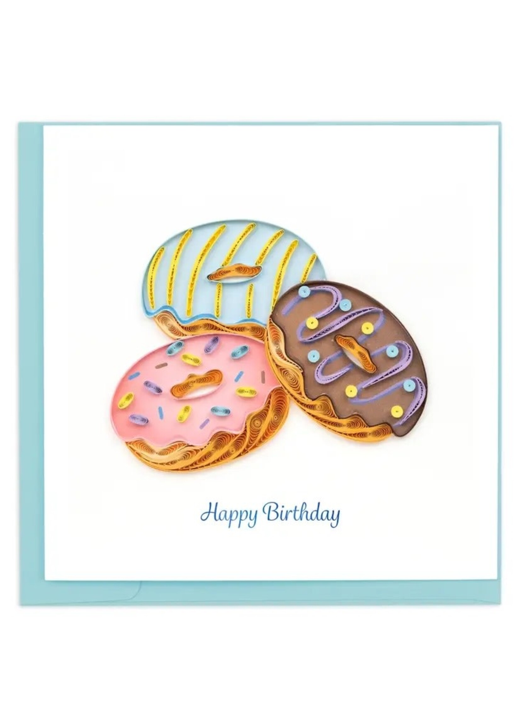 Quilled Card - Birthday Donuts