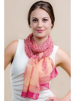 Scarf - Sheela Chiffon Peach